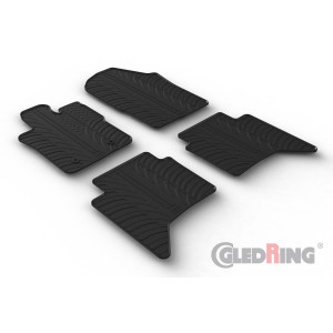 Rubber mats for Ford RANGER DOUBLE CABIN / RAPTOR (automatic / only diesel)